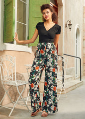 The Lace-Up & Lounge Wide-Leg Pants