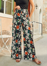 The Lace-Up & Lounge Wide-Leg Pants