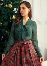 Under the Mistletoe Bow Blouse