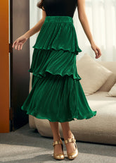 Vintage Tales Tiered Midi Skirt