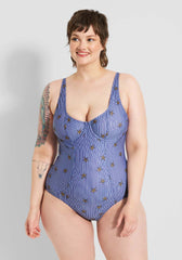 The Brandy Underwire One-Piece Swimsuit (Final Sale)