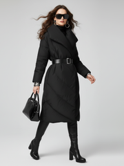 Black Down Coat For Women, SoHo, BYMANYC New York.