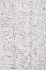 Space Dye Cable Boxy Knit Wool Sweater