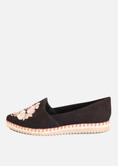 Sutton Suede Embroidered Espadrille