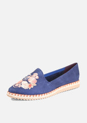 Sutton Suede Embroidered Espadrille