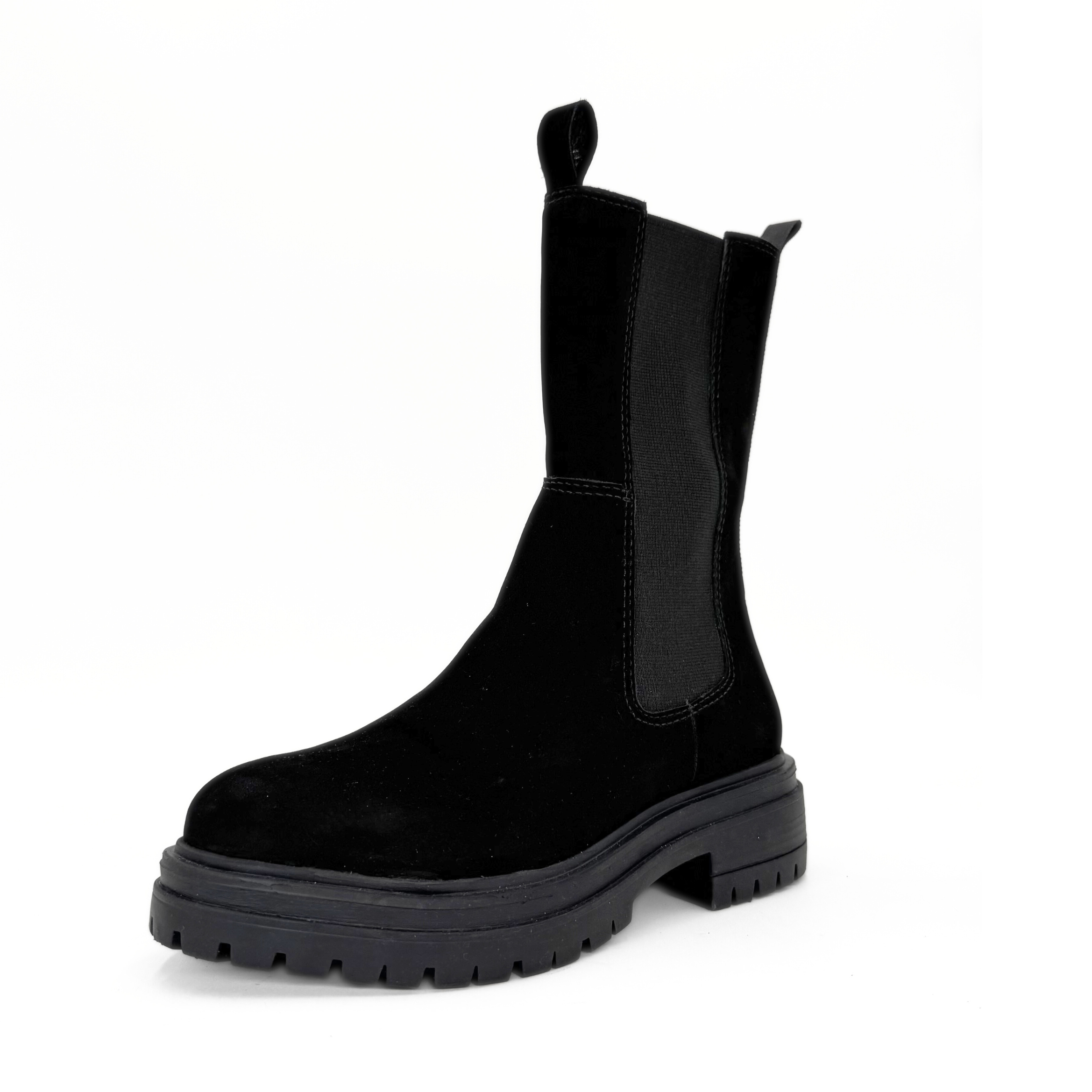 Sherry Nubuck Lugsole Booties