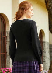 Sock Hop Sensation Long Sleeve Scoopneck Top