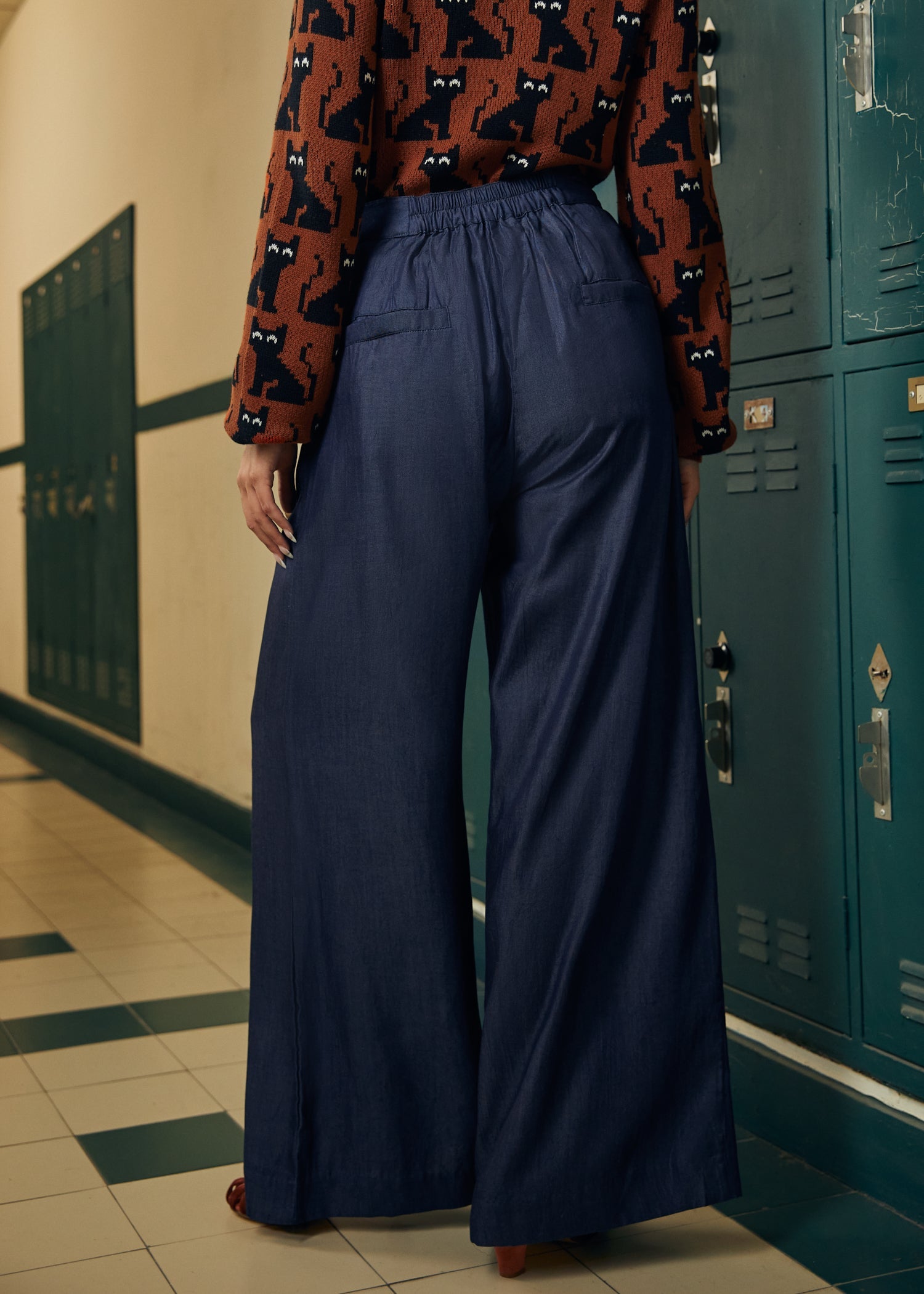 Twilight Whispers Wide Leg Trousers