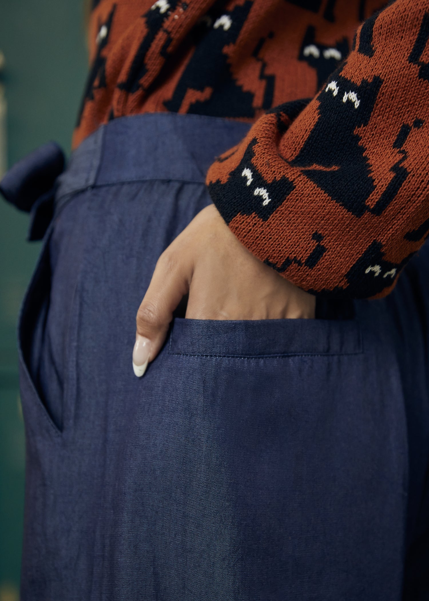 Twilight Whispers Wide Leg Trousers