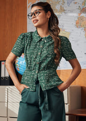 The Peplum Scholar Blouse