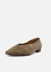Slick Ballet Flats Suede