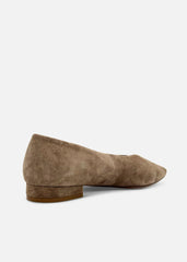 Slick Ballet Flats Suede