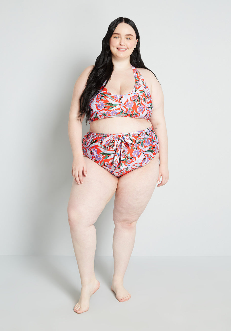 The JoJo High-Waisted Bikini Bottom (Final Sale)