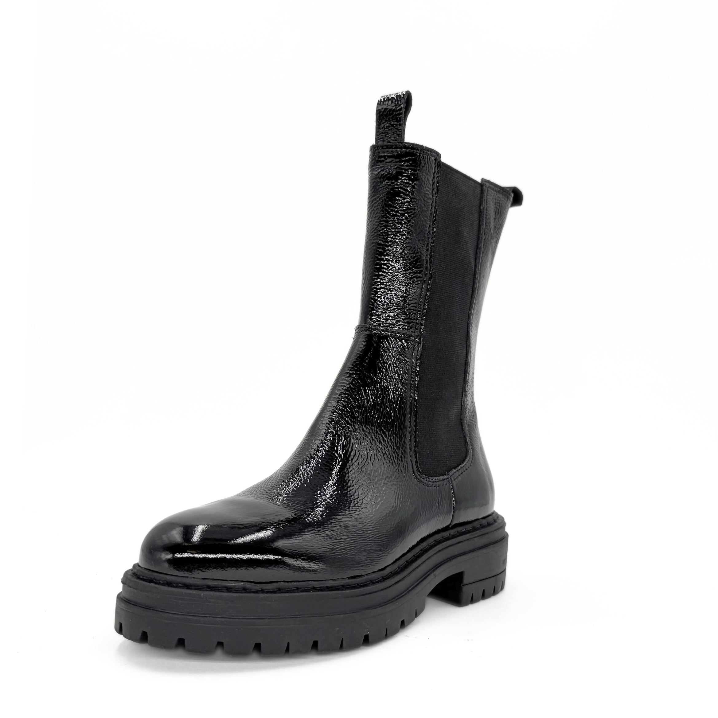 Sherry Patent Lugsole Booties