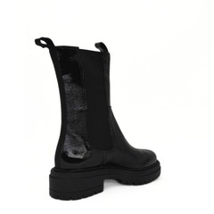 Sherry Patent Lugsole Booties