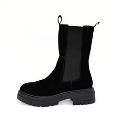 Sherry Nubuck Lugsole Booties