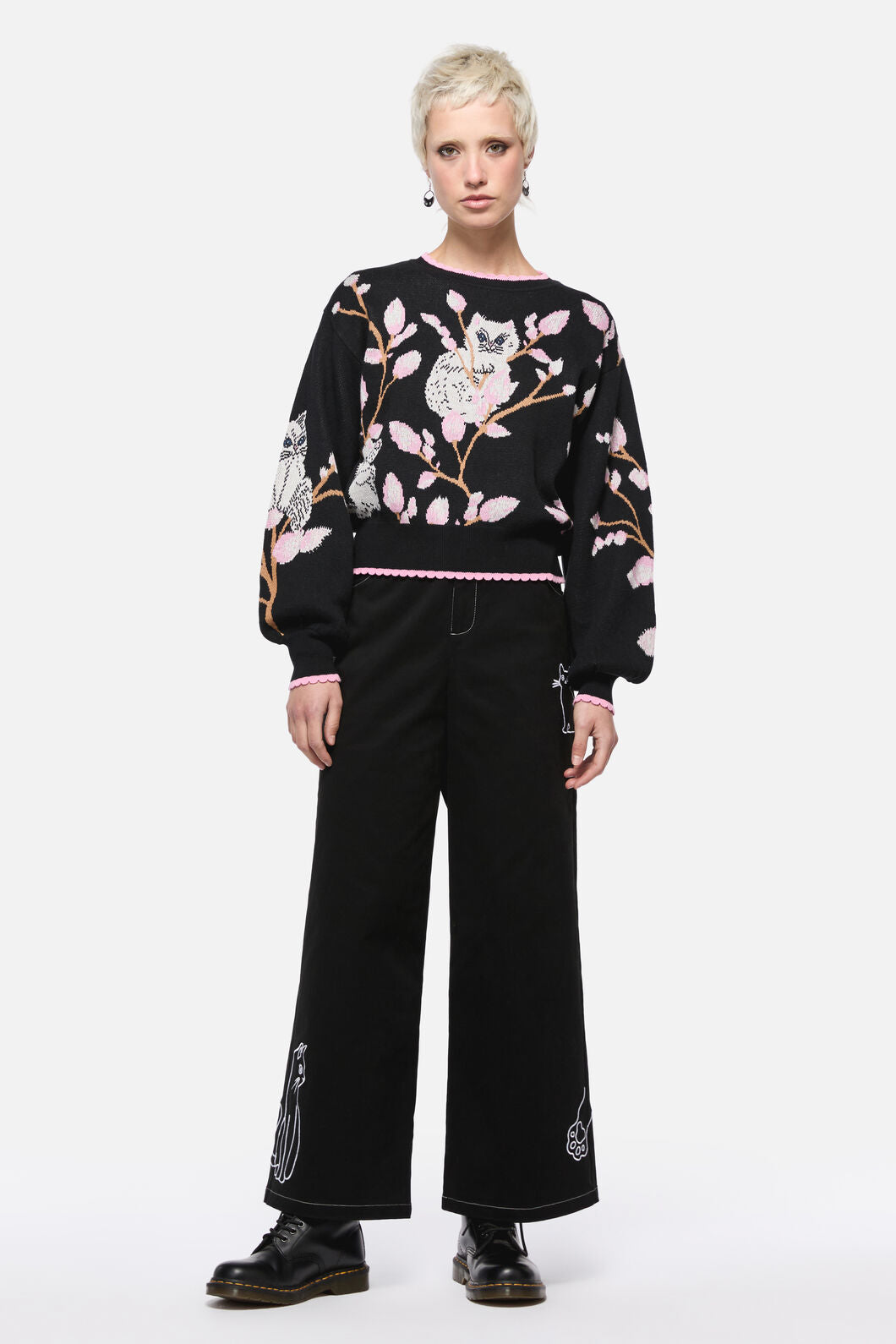 Pussy Willow Border Knit