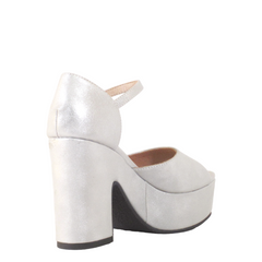 Quill Silver Platform Heels