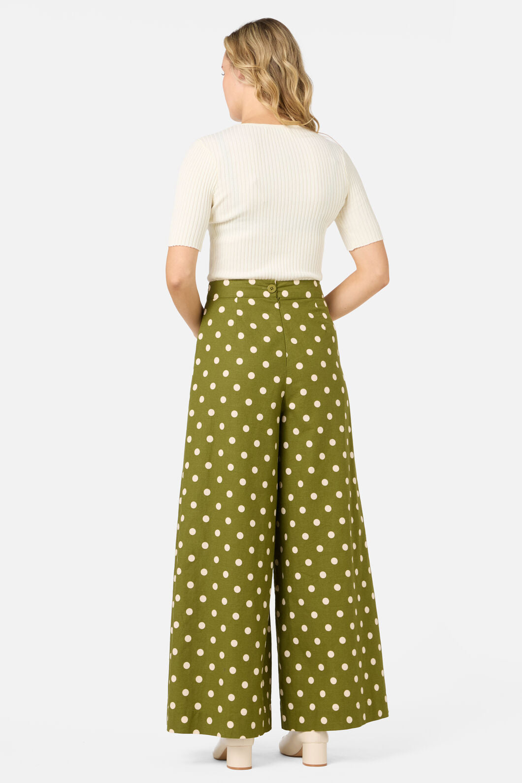 Polka Dot Wide Leg Pant