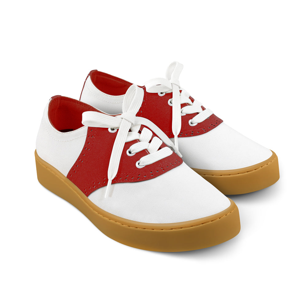 Saddle Casual Sneaker - Red