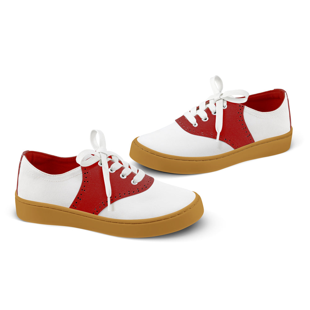 Saddle Casual Sneaker - Red