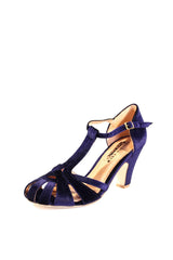 Sergi Velvet T-Strap Heels