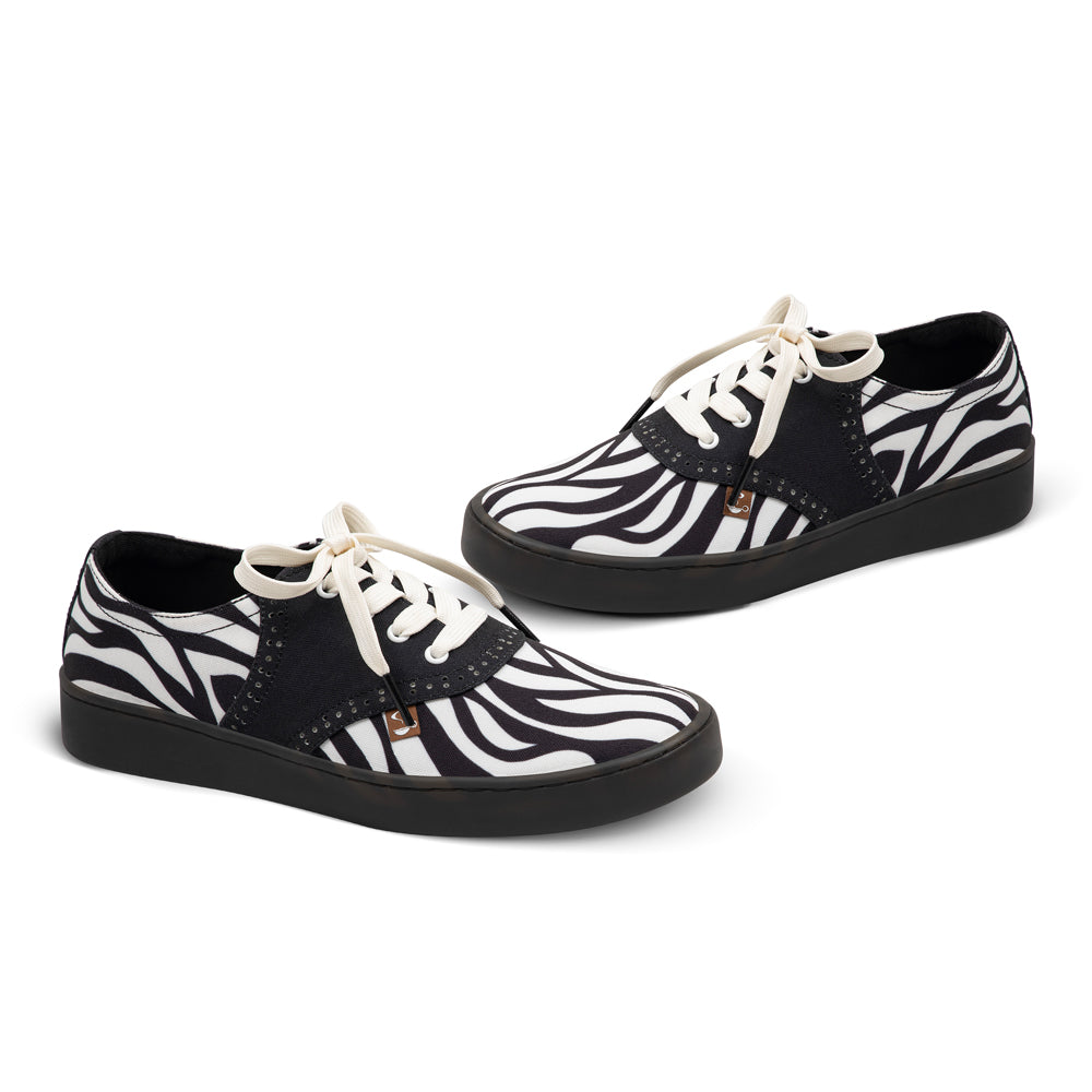 Saddle Casual Sneaker - Zebra