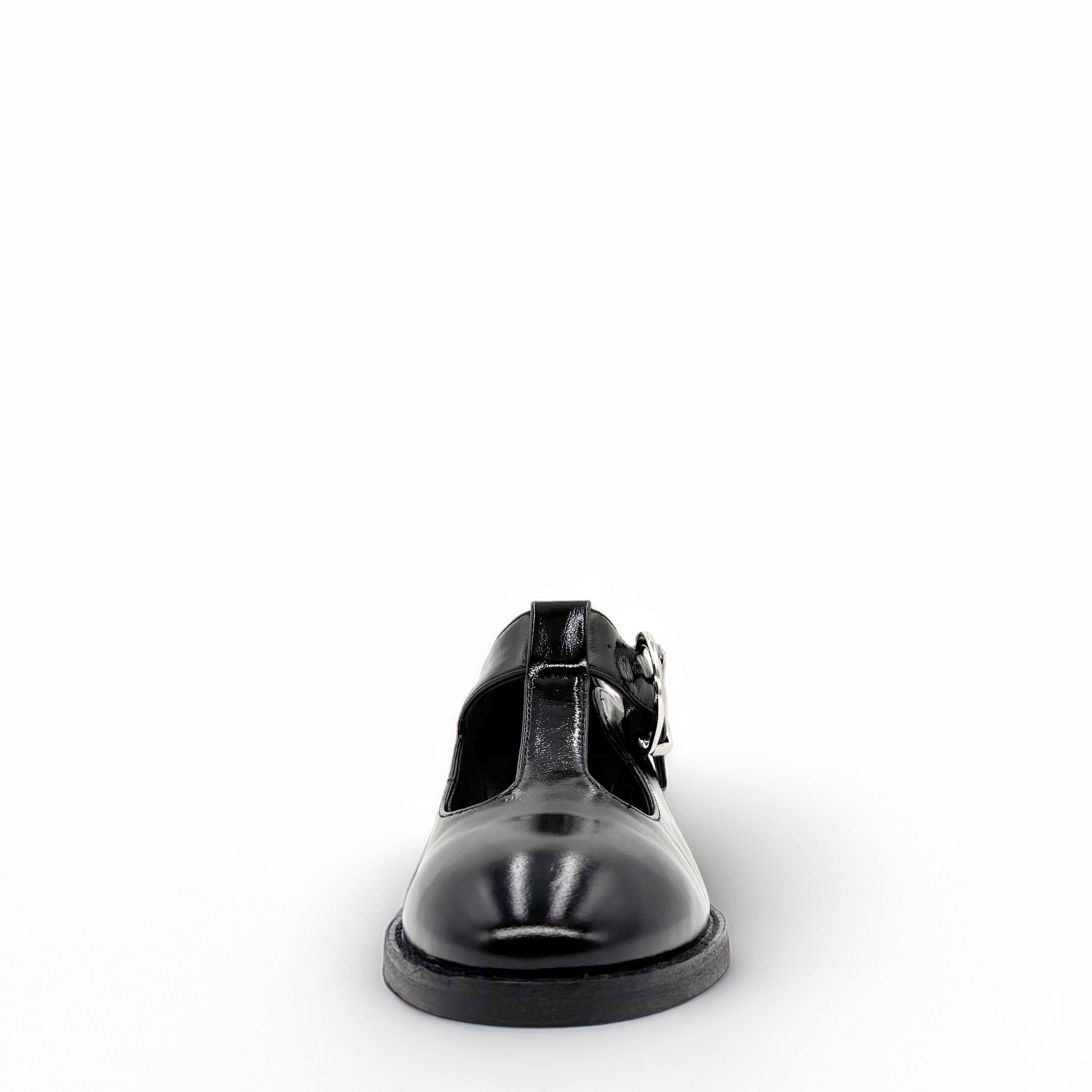 Trapper Leather Mary Janes