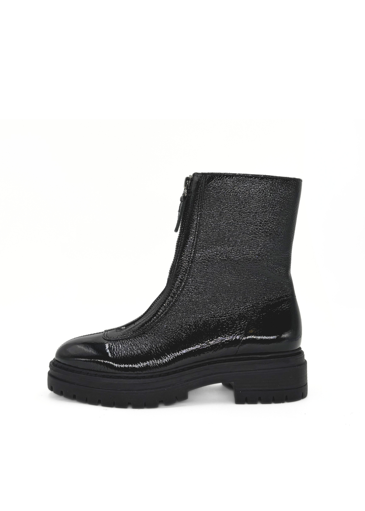 Zorro Patent Leather Booties