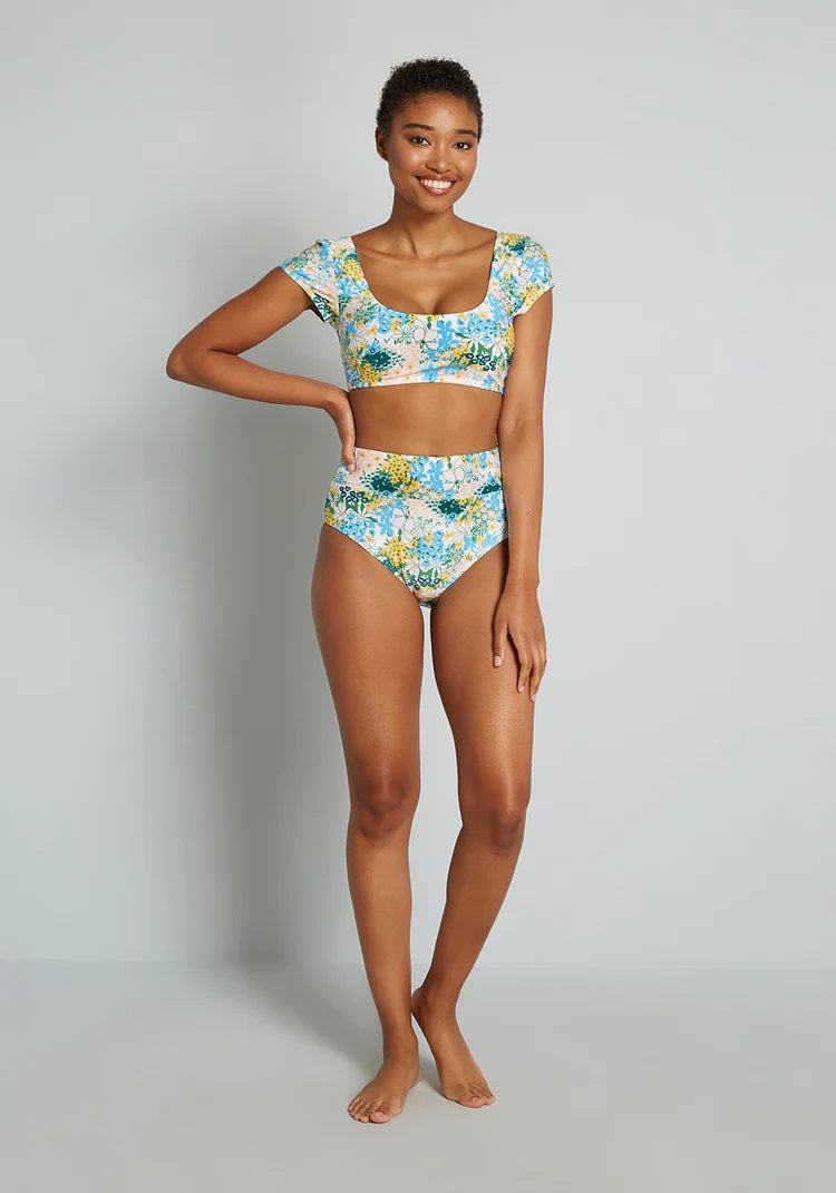 The Sara High-Waisted Bikini Bottom (Final Sale)