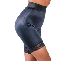 Style 518 | High Waist Light Shaping Bike Short | Satin 4-Way Stretch with Built-In Panty