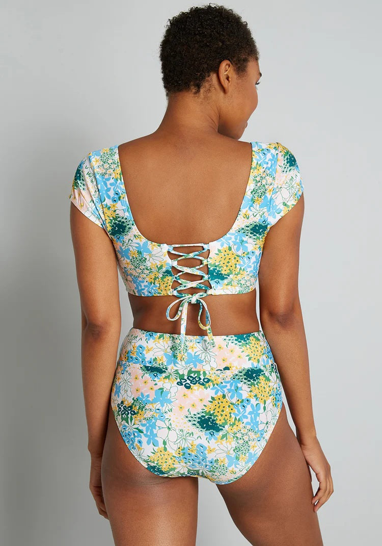 The Sara High-Waisted Bikini Bottom (Final Sale)