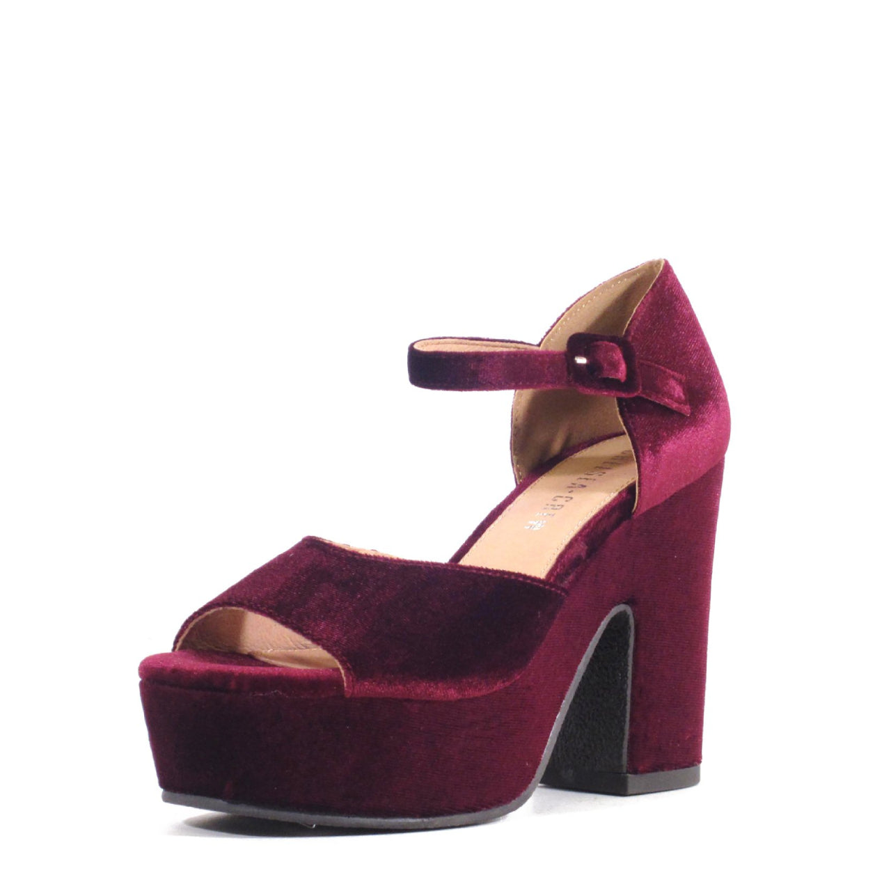 Quill Velvet Platform Heels