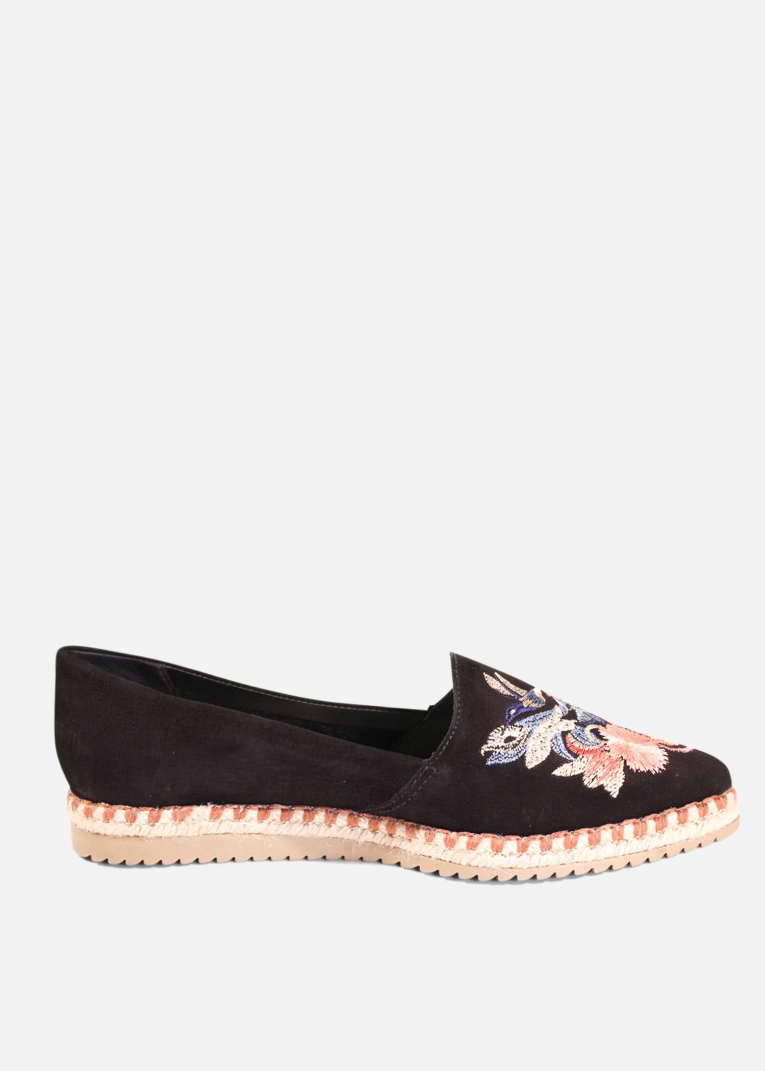 Sutton Suede Embroidered Espadrille