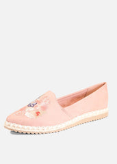 Sutton Suede Embroidered Espadrille